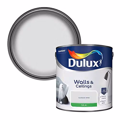 Dulux White Silk Emulsion Dispersion Paint, 2.5 l