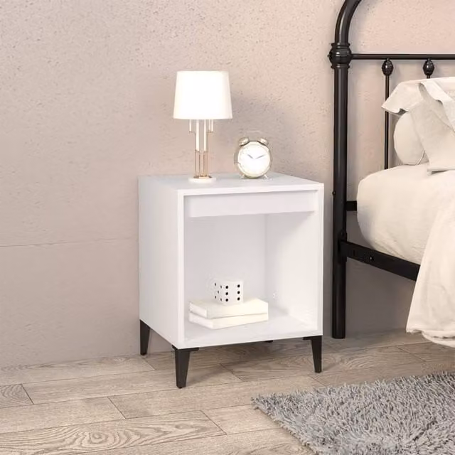 Berkfield Home Elegant Bedside Cabinets, 2 Piece Set, White, W/D/H: 40 x 35 x 50 cm – 1