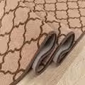 SmartLiving Trellis Non-Slip Machine Washable Door Mat, Beige Brown, W: 80 cm, L: 300 cm – 2