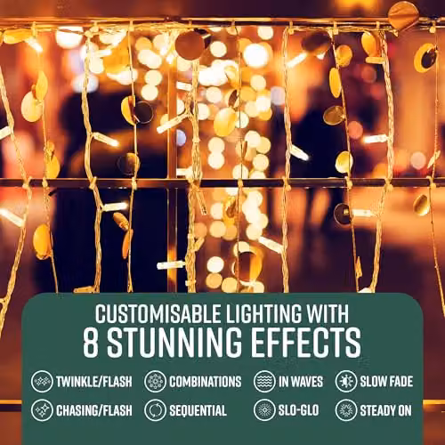 Globrite 200 LED Battery Operated Warm White Fairy String Lights with Remote Control and Timer – 4