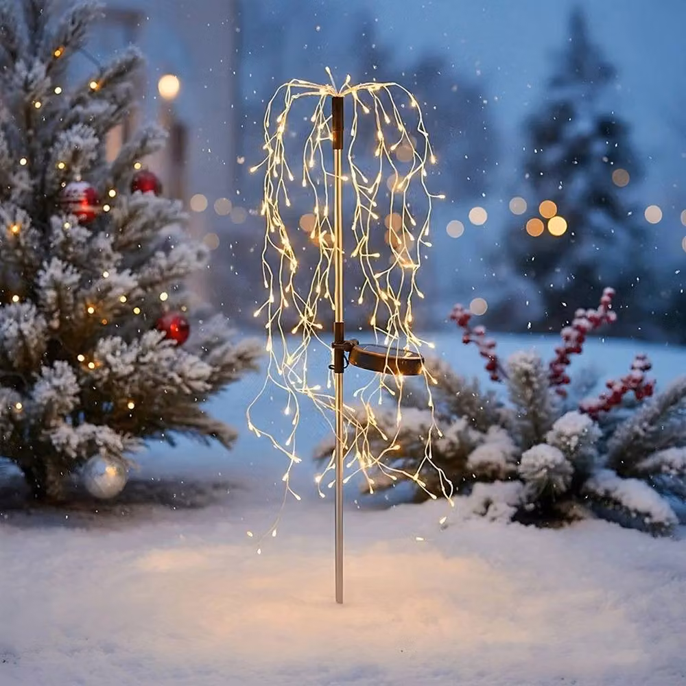 EONLION LED Solar Power Firework Garden Lights in Warm White, Height: 100 cm – 3