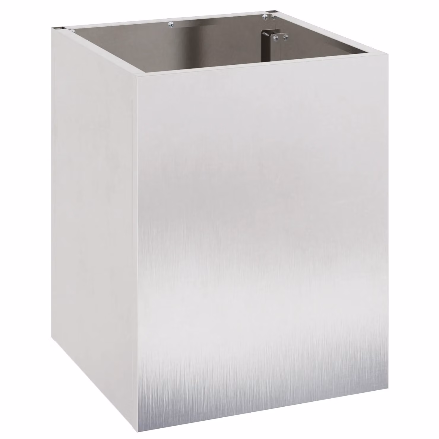 Berkfield Home Silver Stainless Steel Garden Planter Tub W/D/H: 40 x 32 x 32 cm – 2