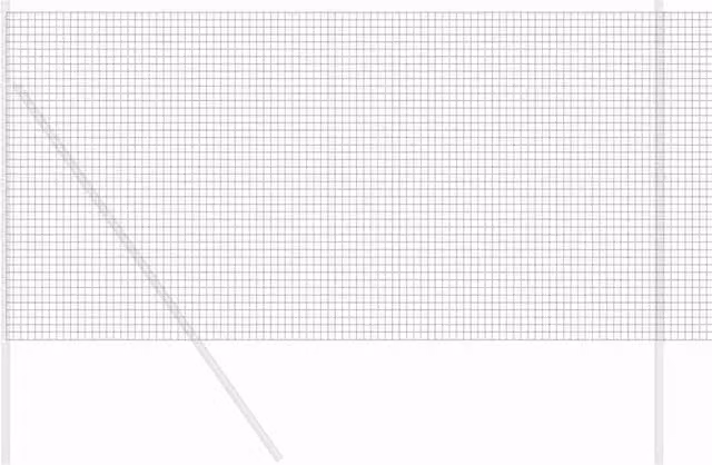 Berkfield Home Modern Welded Wire Fence in Dark Grey Steel, 1 x 50 m