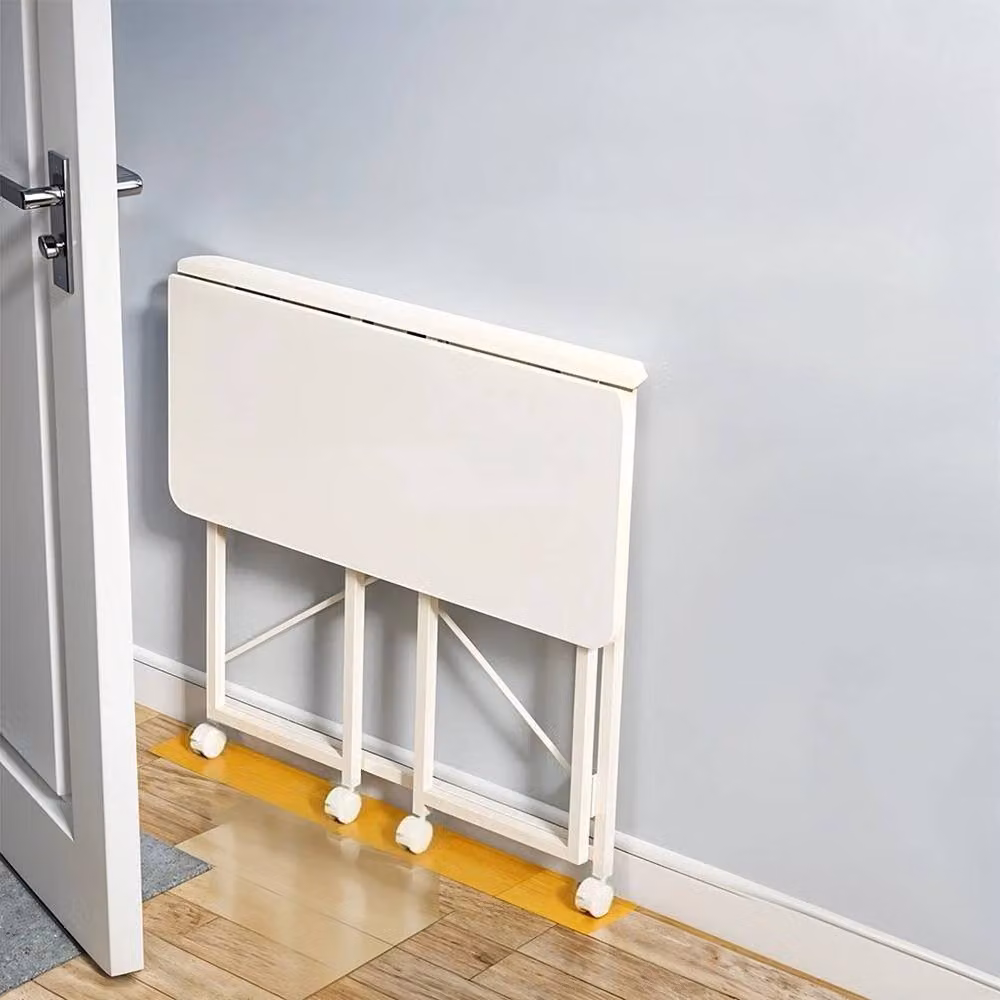 PAWNORA White Foldable Writing Desk with W/D/H: 100 x 50 x 75 cm – 2