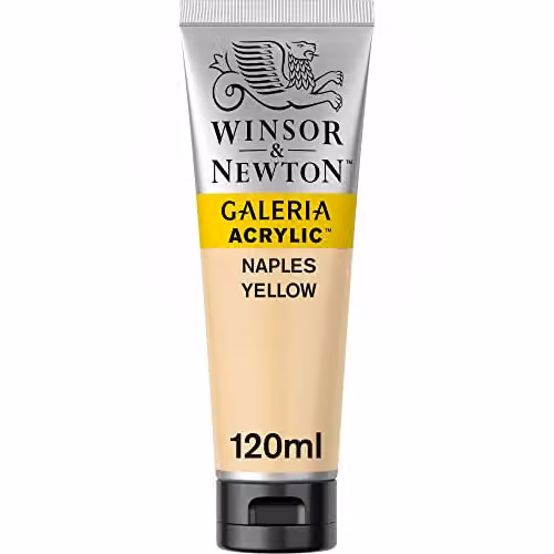 Winsor & Newton Galeria Acrylic Paint, Naples Yellow, 120ml – 2