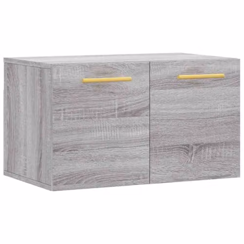 vidaXL Modern Wall Mounted Cabinet in Grey, W/D/H: 60 x 36.5 x 35 cm