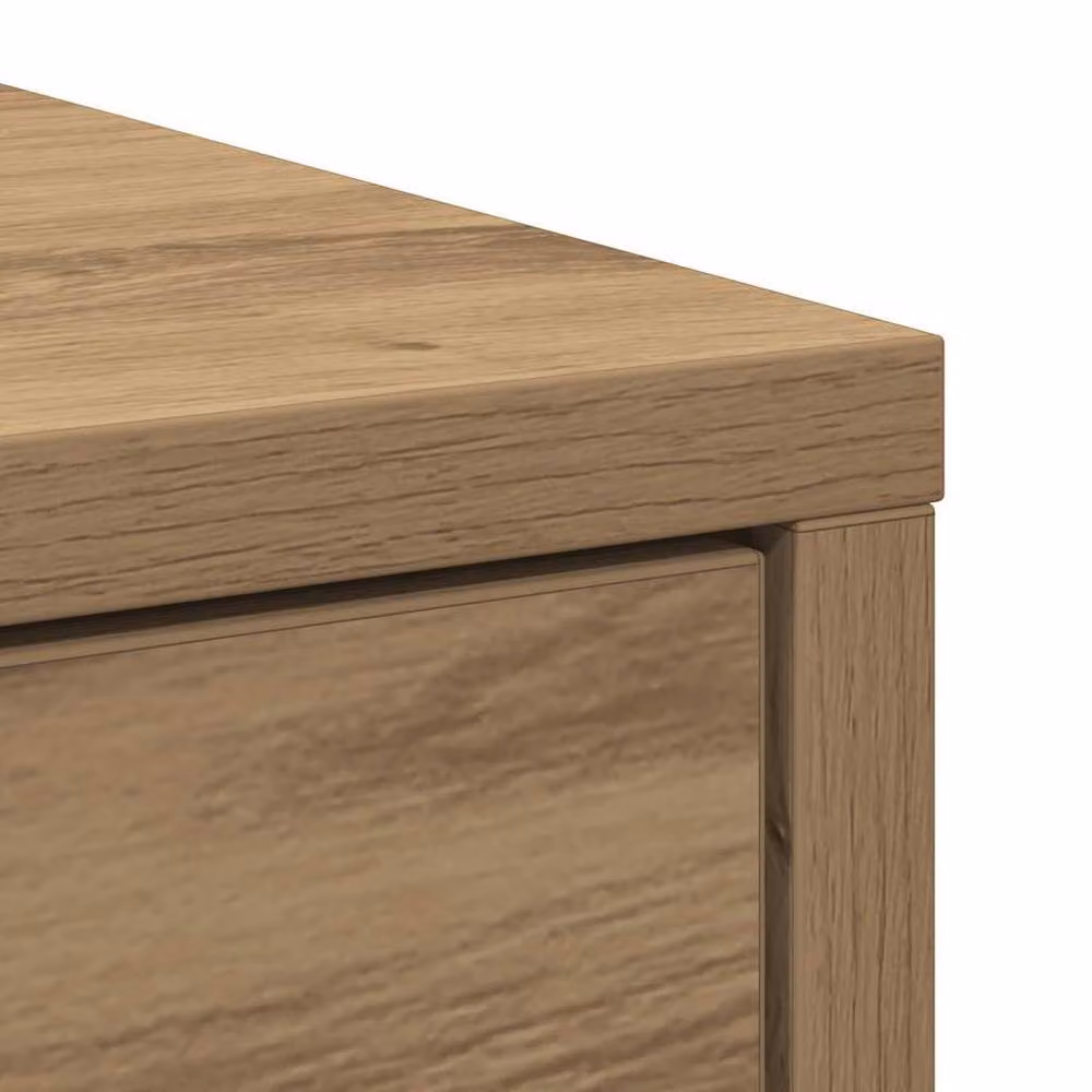 Berkfield Home Artisan Oak Sideboard with Drawers and Doors in Brown, W/D/H: 73 x 31 x 90 cm – 4