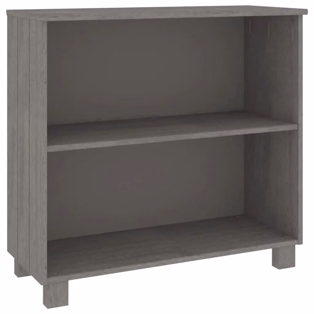 Berkfield Home Hamar Sideboard in Light Grey Solid Pine Wood, W: 85 cm, D: 35 cm, H: 80 cm – 2