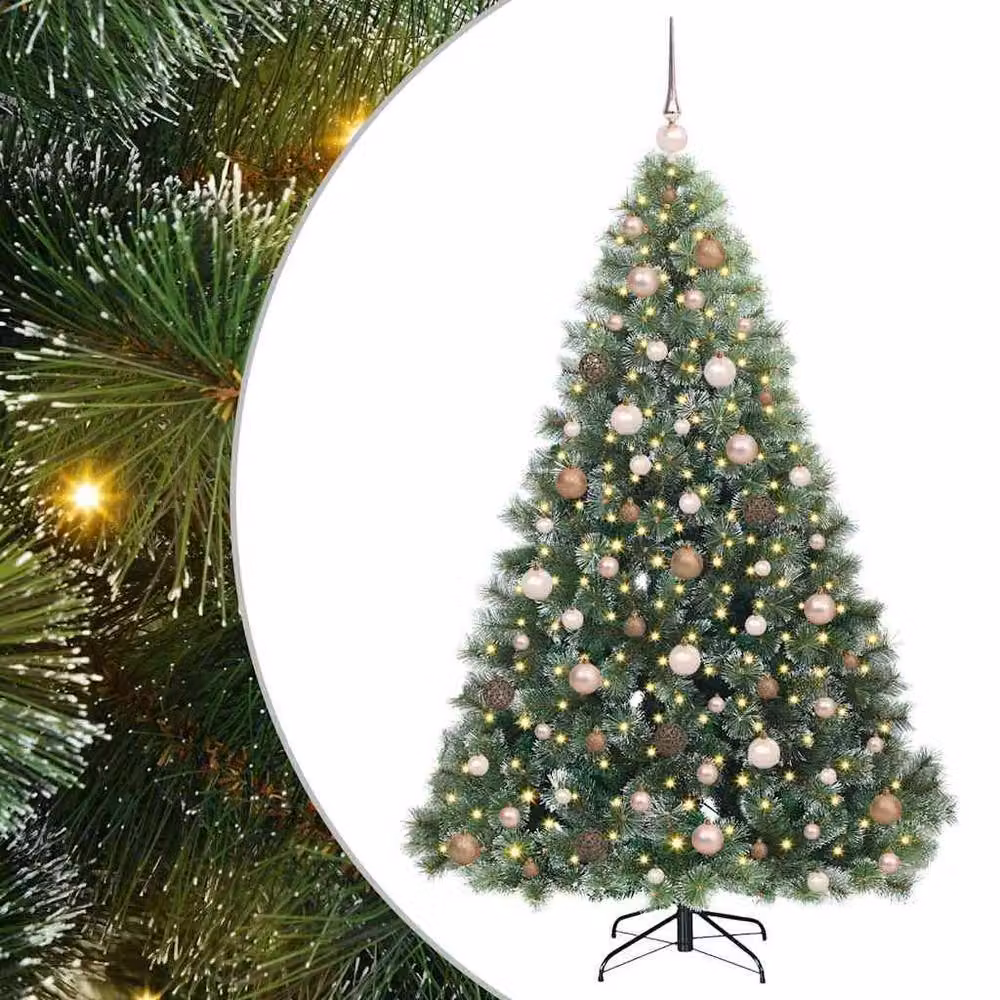 Berkfield Home Artificial Green Christmas Tree with 300 LEDs, Height: 180 cm – 2