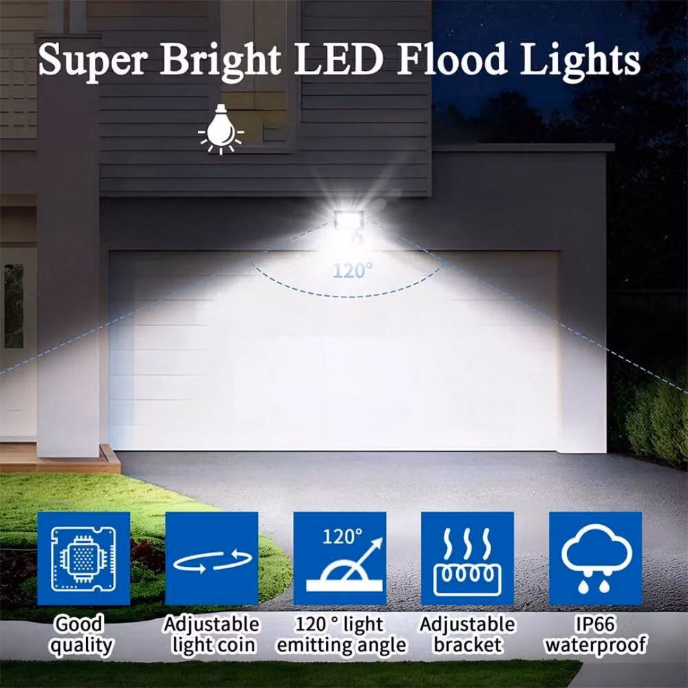 Kelvenix Outdoor LED PIR Motion Sensor Floodlight in Black – 4