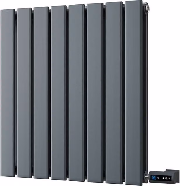 Typhoon Anthracite Double Panel Electric Radiator with WiFi App Control, Width: 54.4 cm