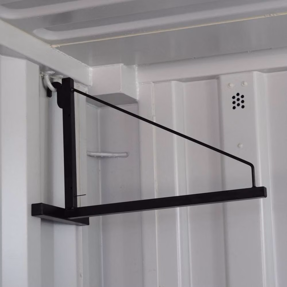 Kelvenix 1 Tier Shipping Container Shelving Bracket in Black, Width: 100 cm – 2