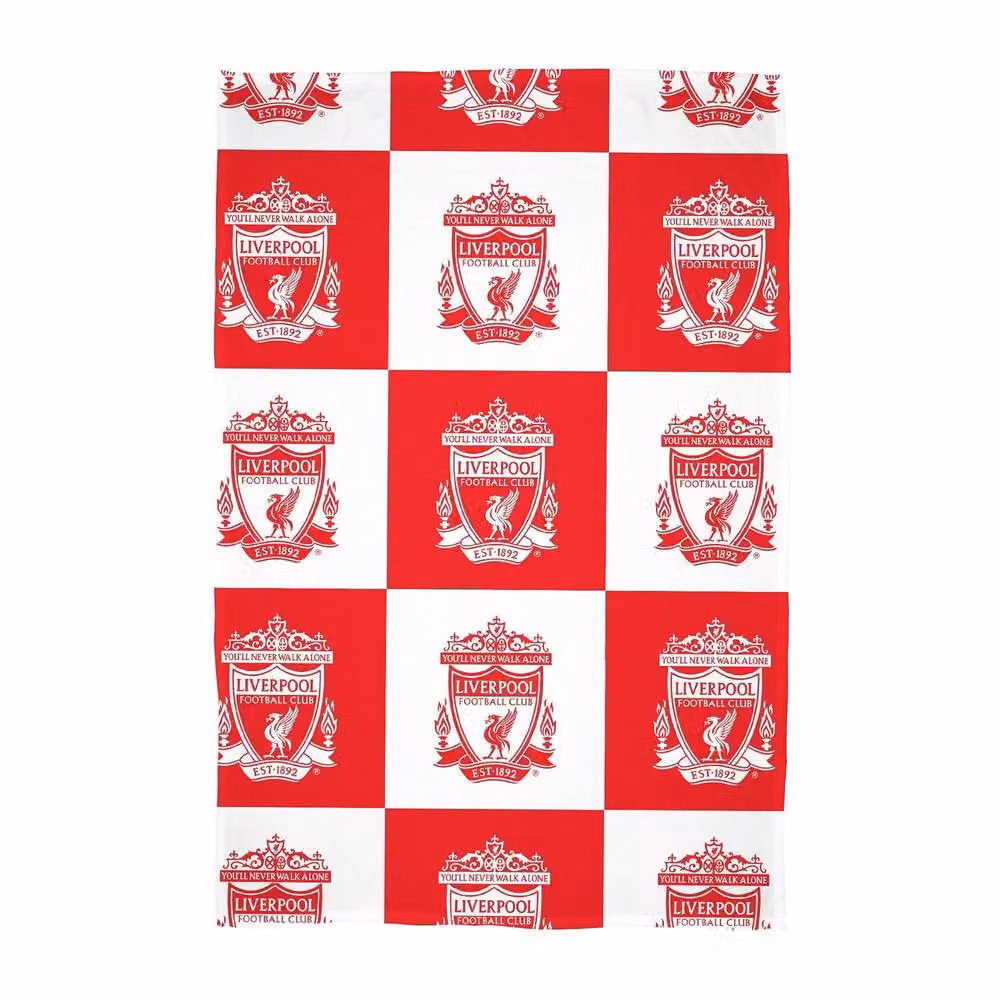 Liverpool FC Red Checked Fleece Baby Blanket – 2