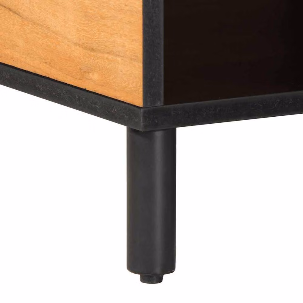 Berkfield Home Acacia Wood Coffee Table, Brown, W: 80 cm, D: 50 cm, H: 40 cm – 6