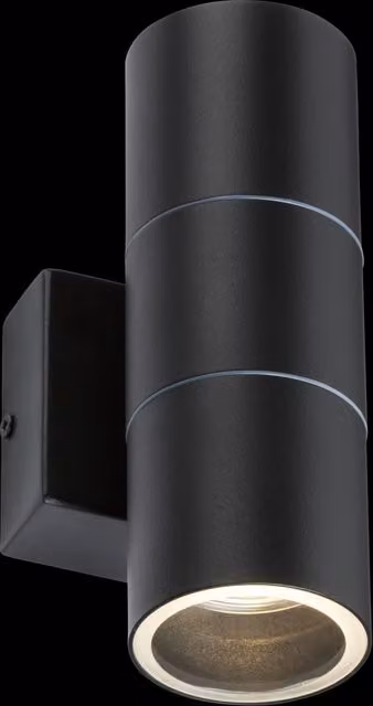 Netlighting Knightsbridge Black IP54 GU10 Up & Down Wall Light