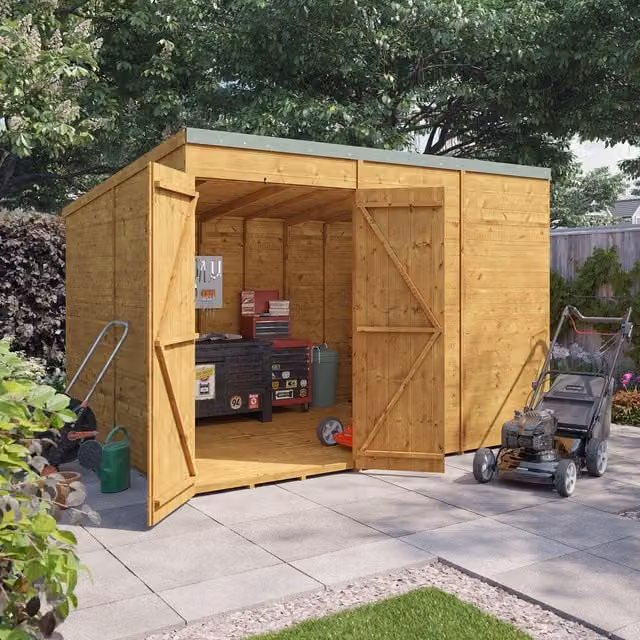BillyOh Modern Brown Wooden Pent Workshop