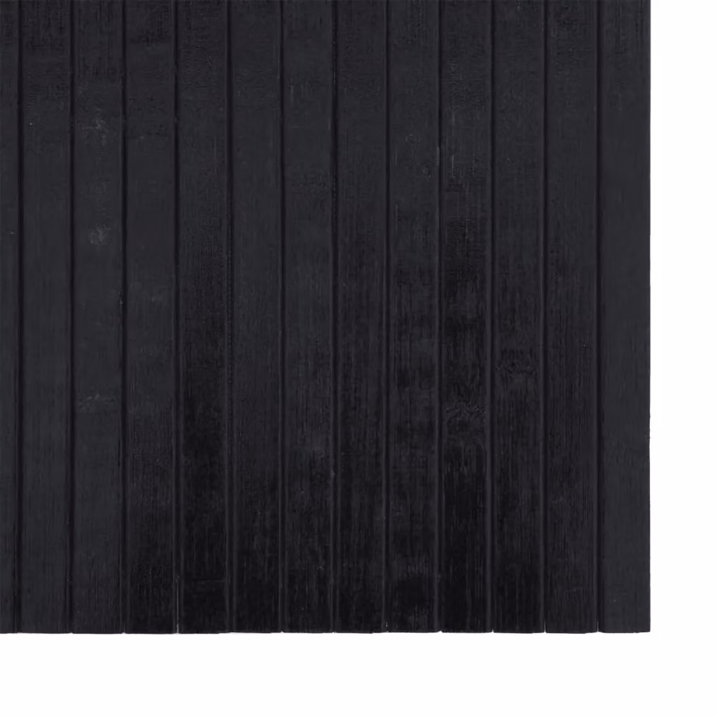 Berkfield Home Rectangular Bamboo Rug in Black, W: 70 cm, L: 400 cm – 4
