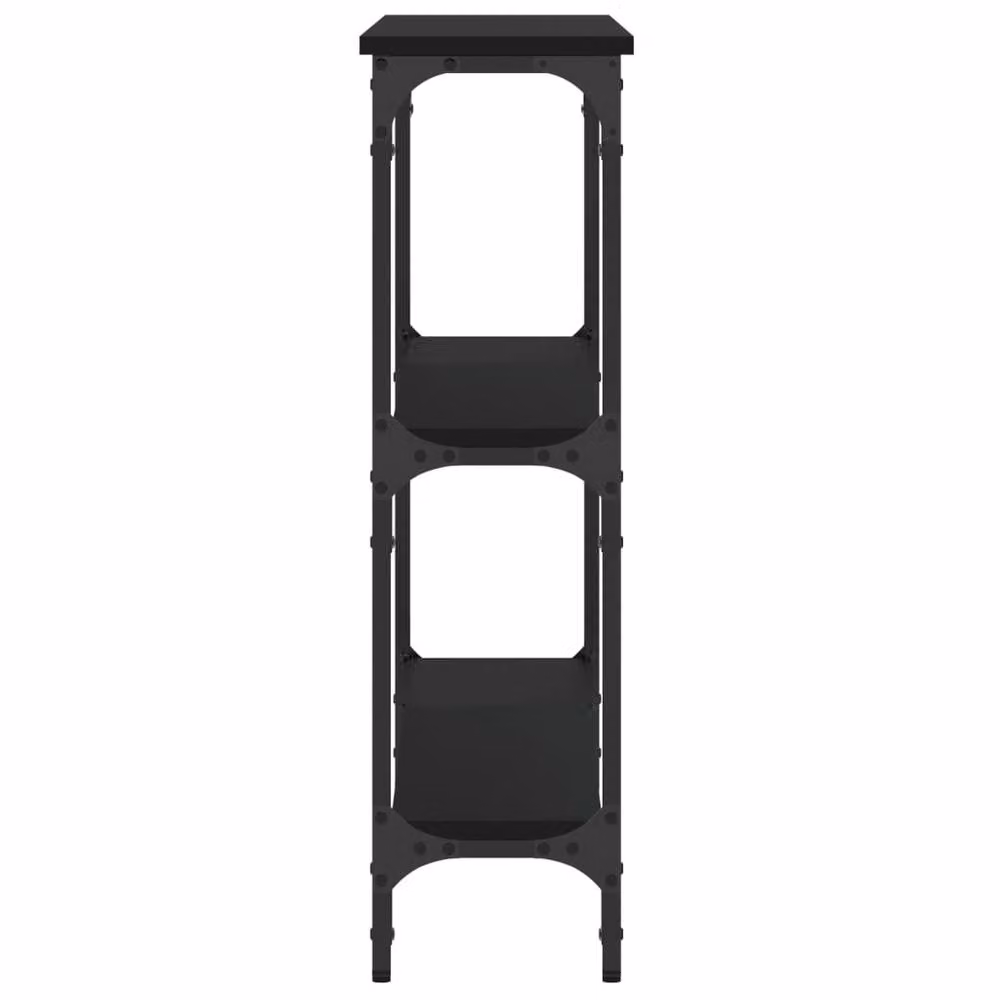 Berkfield Home Black Console Table in Engineered Wood, W/D/H: 100 x 22.5 x 75 cm – 5
