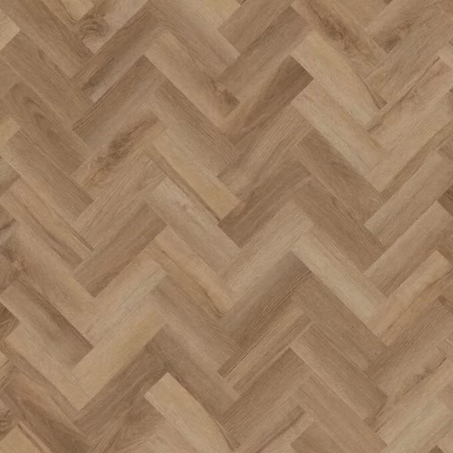 Vinyl Flooring UK Colonia Glue-Down Luxury Vinyl Tile Wood Look Plank in Brown, 2mm Thick, Covers 3.34sqm – 1