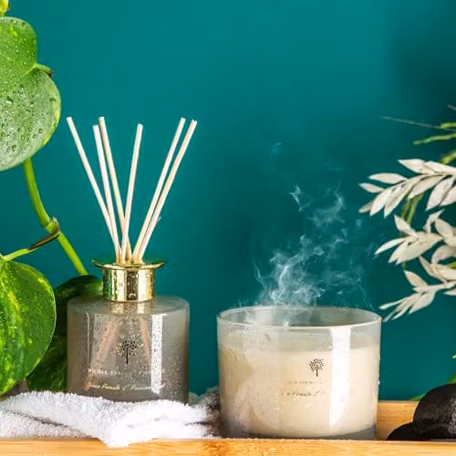 Nicola Spring Pomelo & Passion Fruit Scented Reed Diffuser, 200ml, Grey Glass Jar – 3