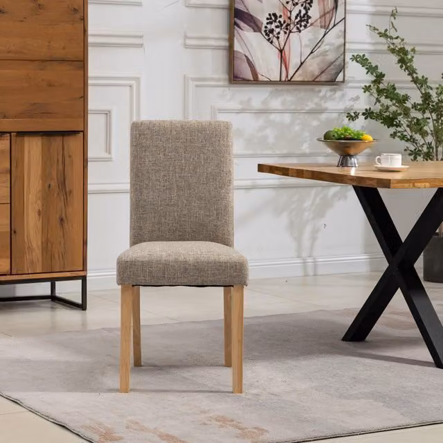 Artemis Home Maiolo Fabric Dining Chairs, Set of 2, Brown