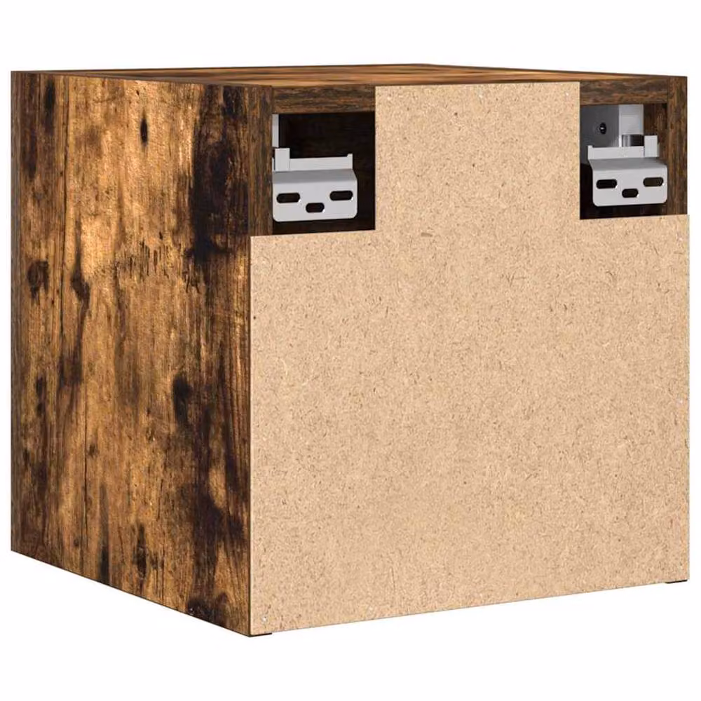 Berkfield Home Wall Mounted TV Cabinet in Smoked Oak Brown, W/D/H: 30.5 x 30 x 30 cm – 5