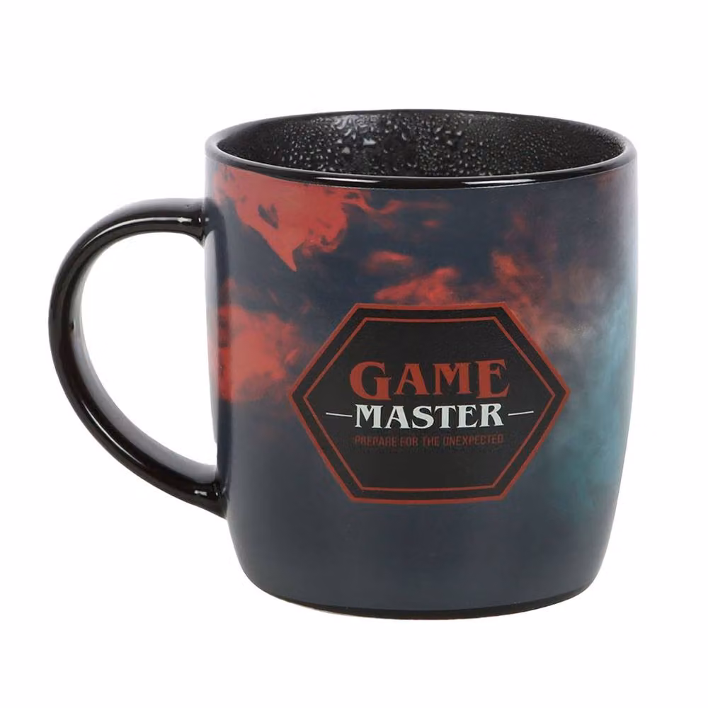Something Different Gamemaster Heat Changing Ceramic Mug in Black, 350 ml – 2