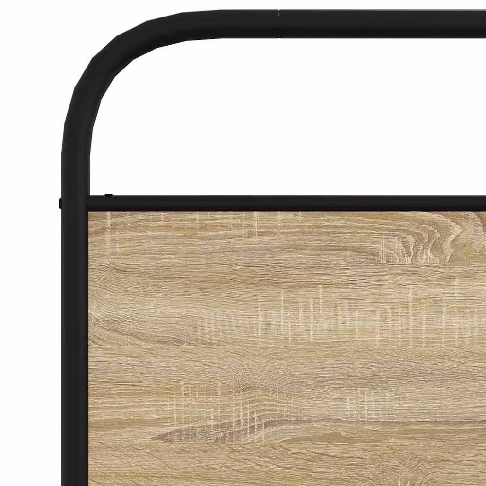Berkfield Home Elegant Bed Frame in Sonoma Oak and Brown, W/D/H: 100 x 200 x 105 cm – 3
