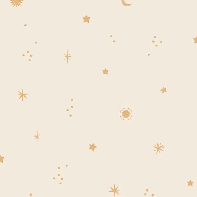 Grandeco Dudley Night Sky Stars Nursery Textured Wallpaper in Beige and Blue