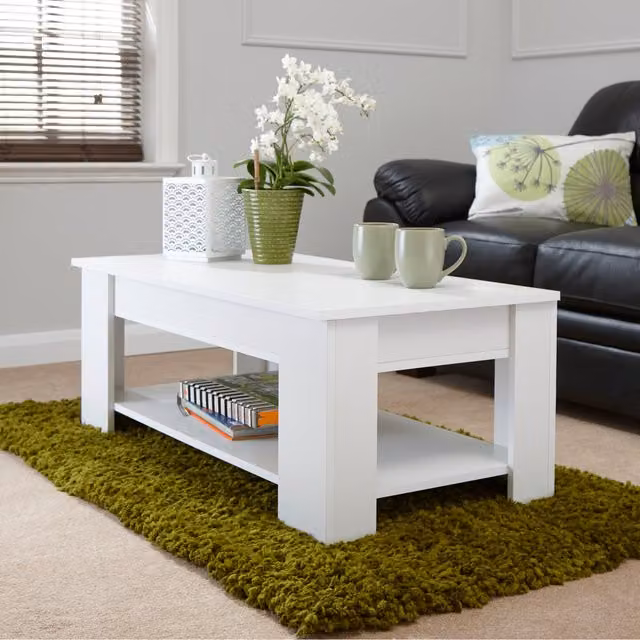 GFW Arvika White Lift Up Coffee Table