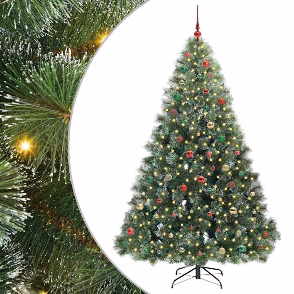 Berkfield Home Artificial Green Christmas Tree with 300 LEDs, Height: 210 cm – 2