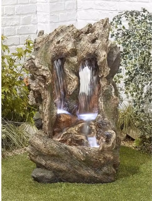 Tranquility Glengarry Mains Powered Grey Cascade Water Feature