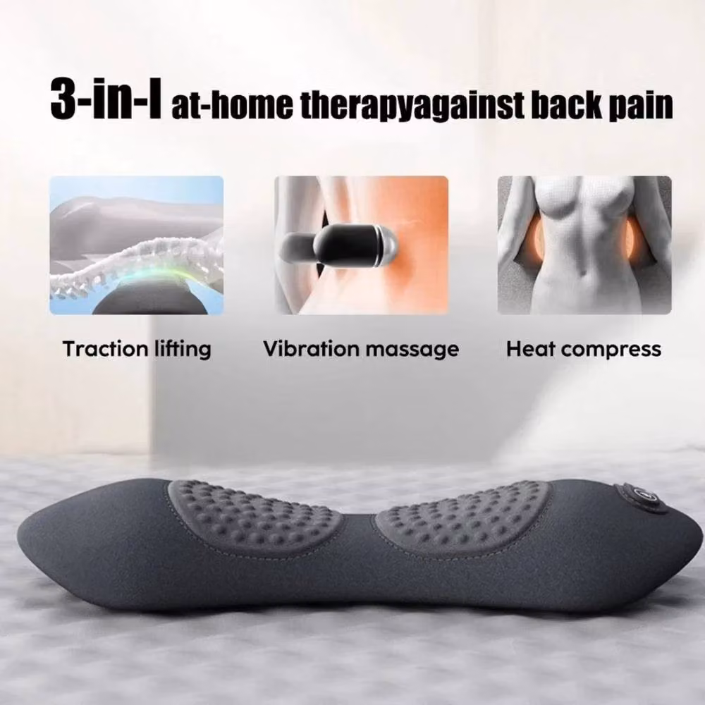 PAWNORA Black 3 In 1 Electric Contoured Lumbar Support Pillow for Adults – 4