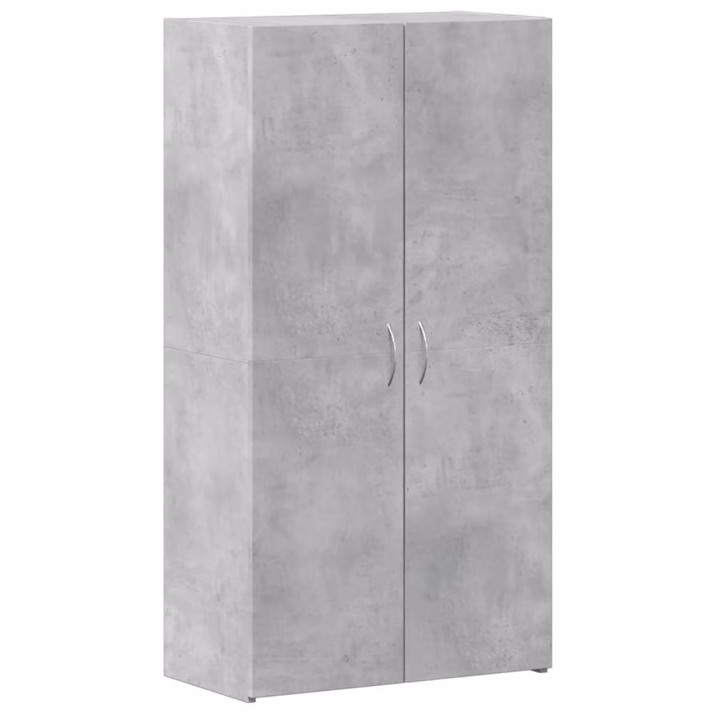 Berkfield Home Grey File Cabinet with Hinged Doors and Internal Shelves, W/D/H: 60 x 32 x 115 cm – 2
