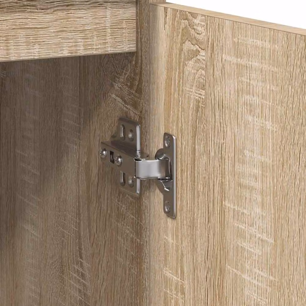 Berkfield Home Sonoma Oak Sideboard in Light Tan Beige, W/D/H: 57 x 34 x 76 cm – 3