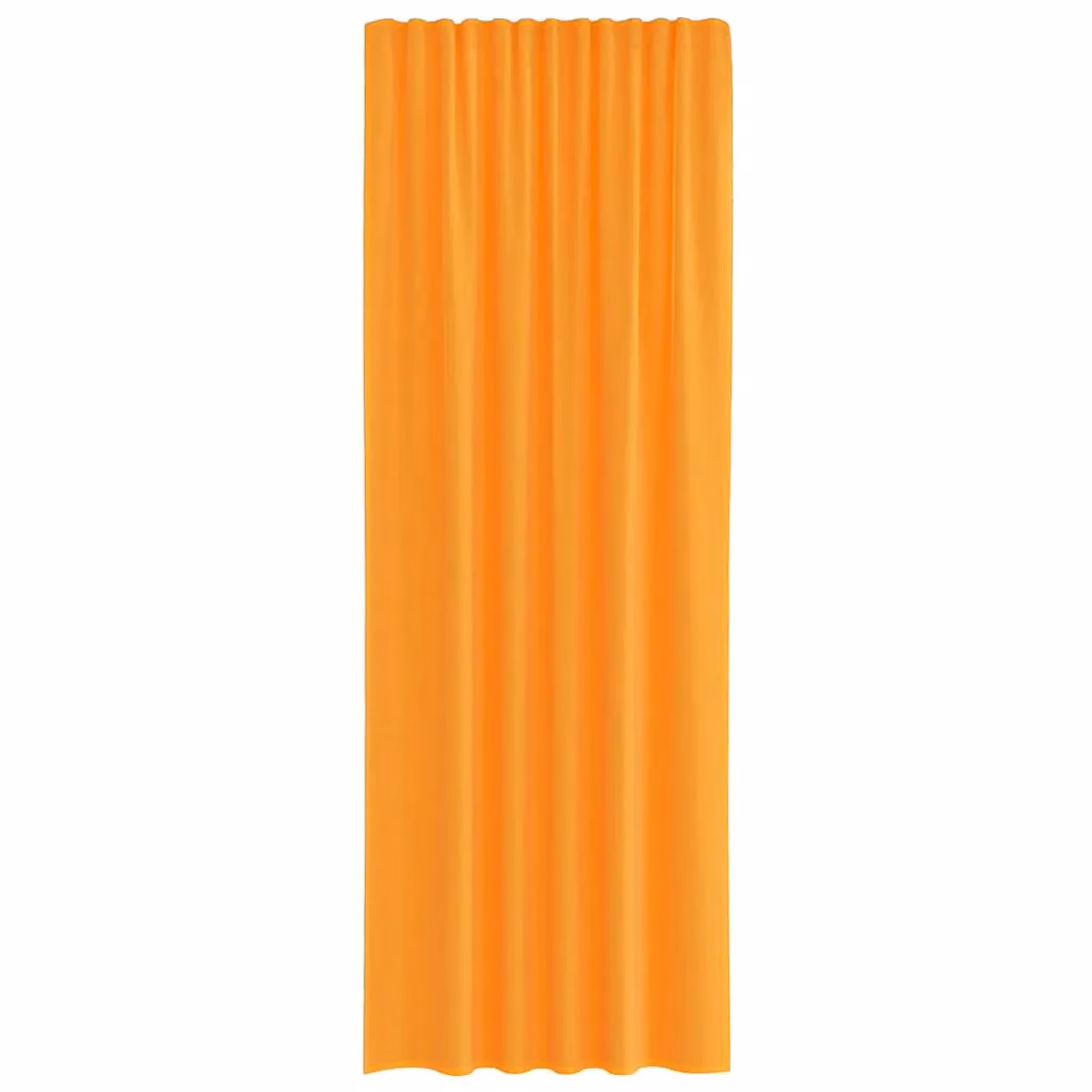 Berkfield Home Orange Voile Fabric Curtains with Rod Pockets, 2 Pack – 2