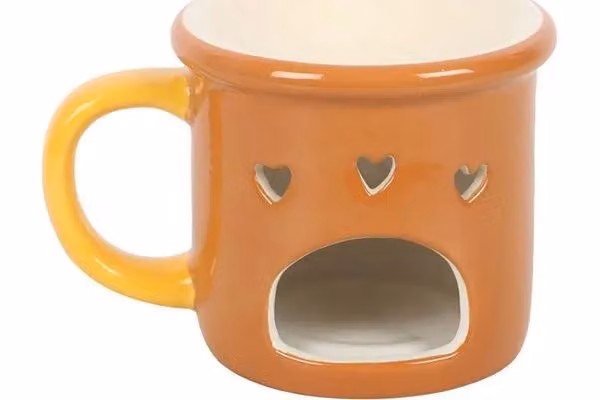 KDMD Pumpkin Spice Ceramic Oil Burner and Wax Warmer in Orange – 2