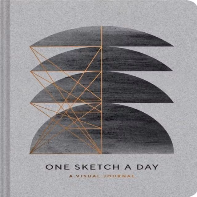 Chronicle Books Modern One Sketch a Day Diary and Journal in Multicolour and Grey
