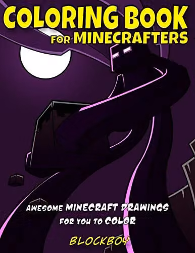 Coloring Book for Minecrafters: Awesome Minecraft Drawings in Purple