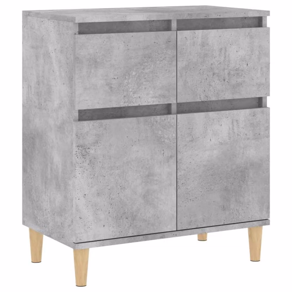 Berkfield Home Sideboard in Concrete Grey, W/D/H: 60 x 35 x 70 cm – 2