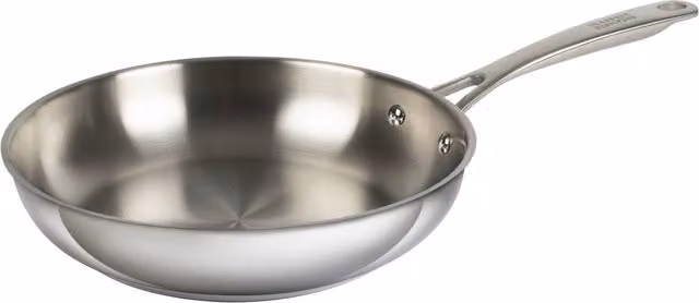 Kuhn Rikon Allround Uncoated Stainless Steel Induction Safe Frying Pan, Silver, 20cm