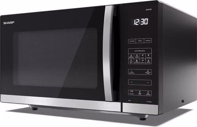 Sharp 30 Litre Solo Flatbed Countertop Microwave Oven - Black