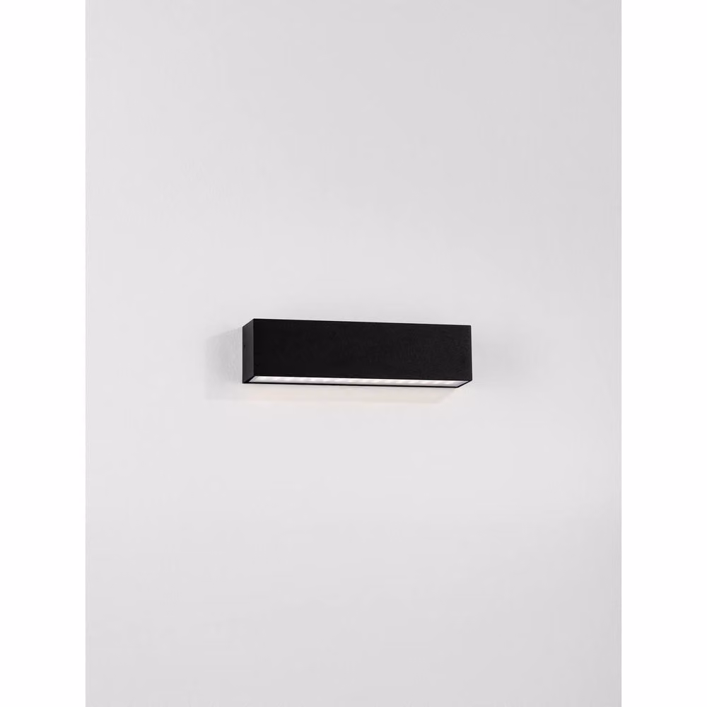 Netlighting Allure Outdoor LED Wall Down Lamp in Sandy Black, 8W, 502lm, 3000K, IP65 – 3