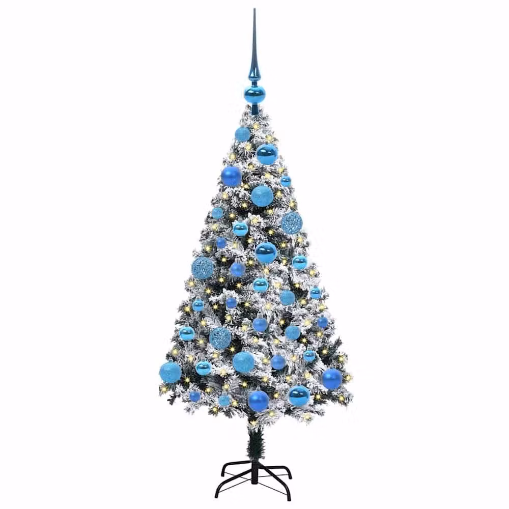 Berkfield Home Artificial Green Christmas Tree with 150 LEDs and Stand, Height: 120 cm – 3