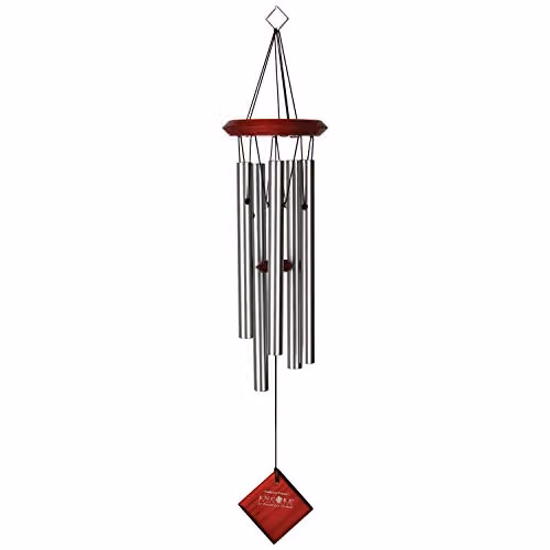 Woodstock Chimes Chimes of Polaris Silver Wind Chime, H: 56 cm, W: 10.16 cm, D: 10.16 cm – 1