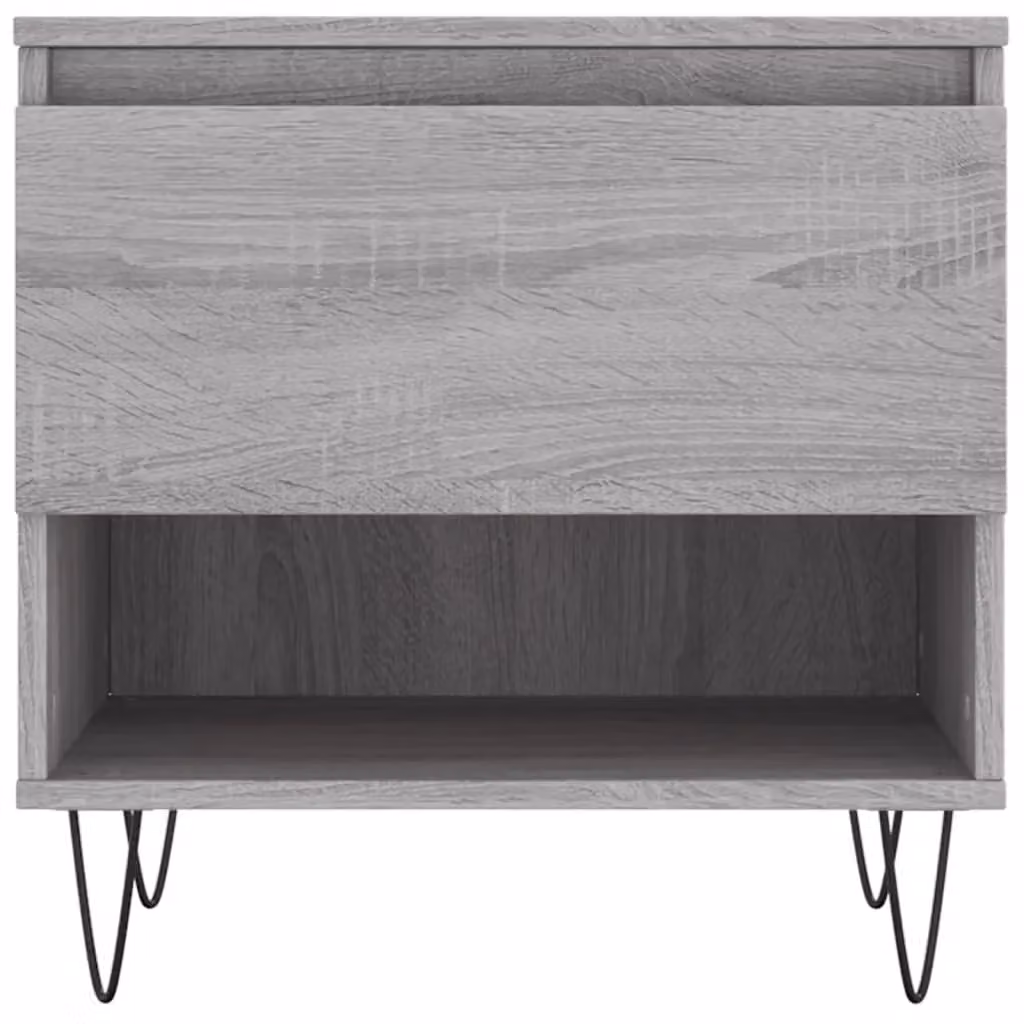 Berkfield Home Set of 2 Grey Sonoma Coffee Tables in Engineered Wood, W/D/H: 50 x 46 x 50 cm – 3