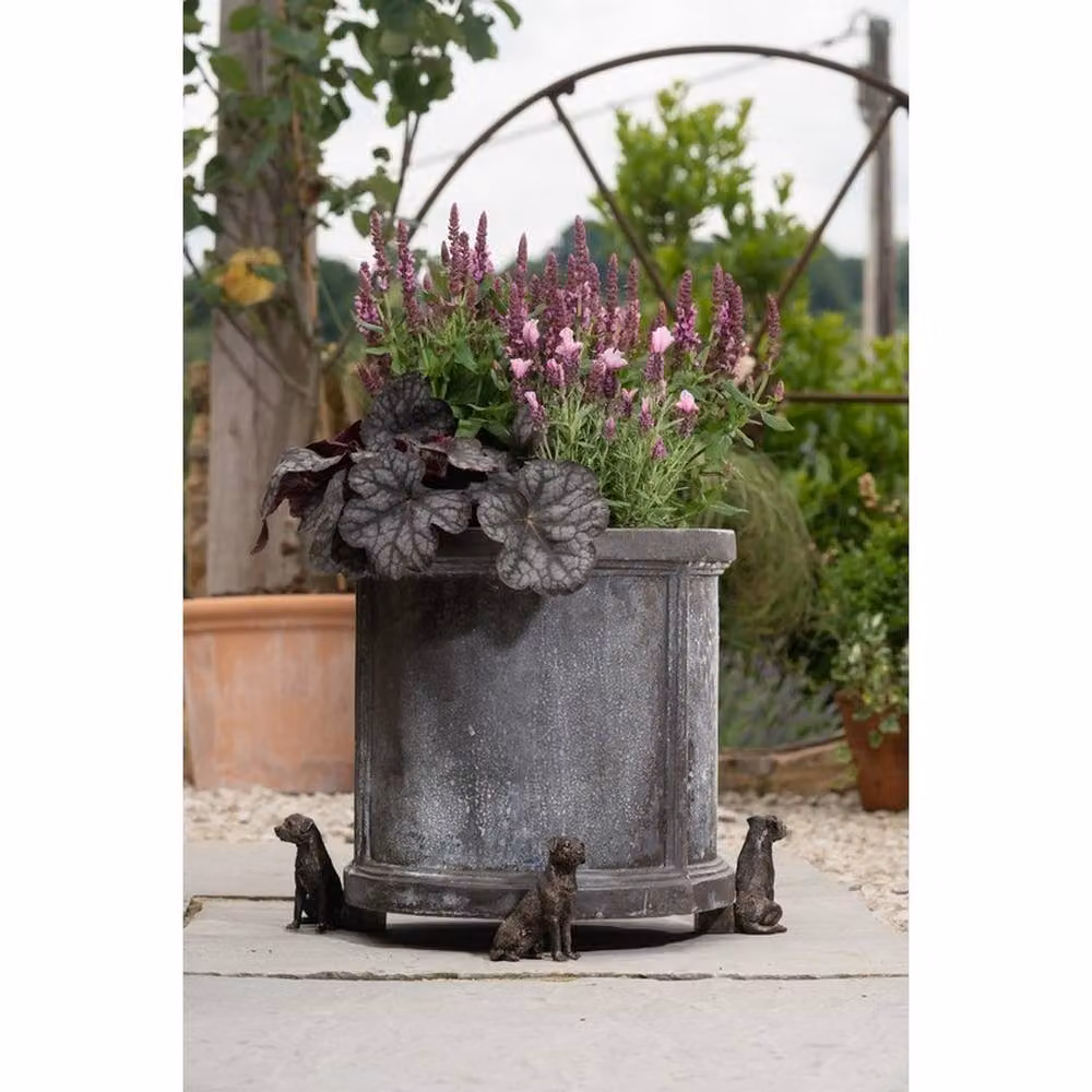 Jardinopia Border Terrier Plant Pot Feet, Set of 3, Bronze, L7.5 x W8.5 x H9 cm – 3