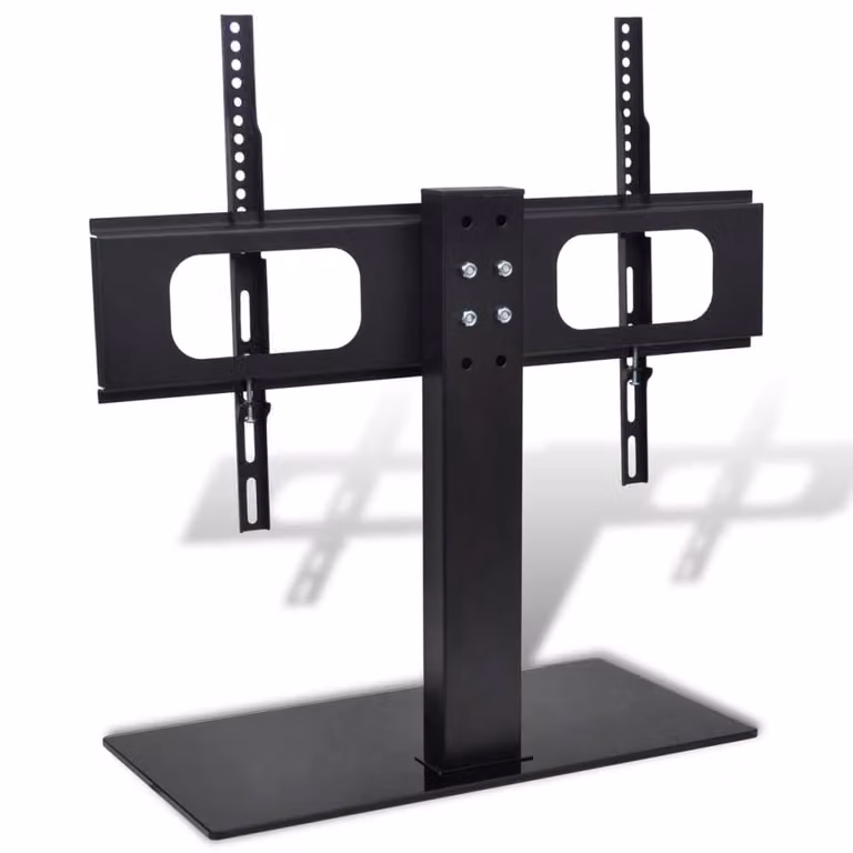 Berkfield Home Pedestal TV Stand for 37-55 Inch Screens, Black