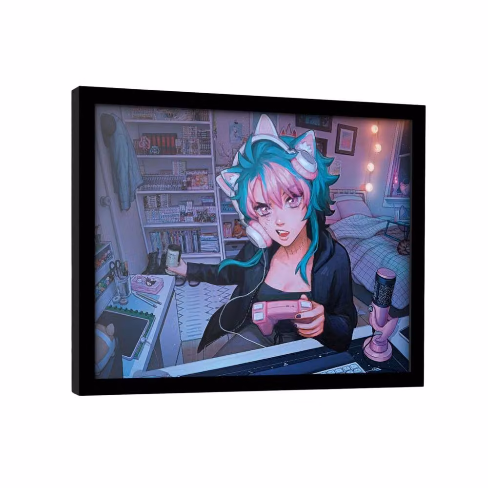 Ivy Dolamore Wtf Moment Multicolour Framed Abstract Illustration Poster – 2