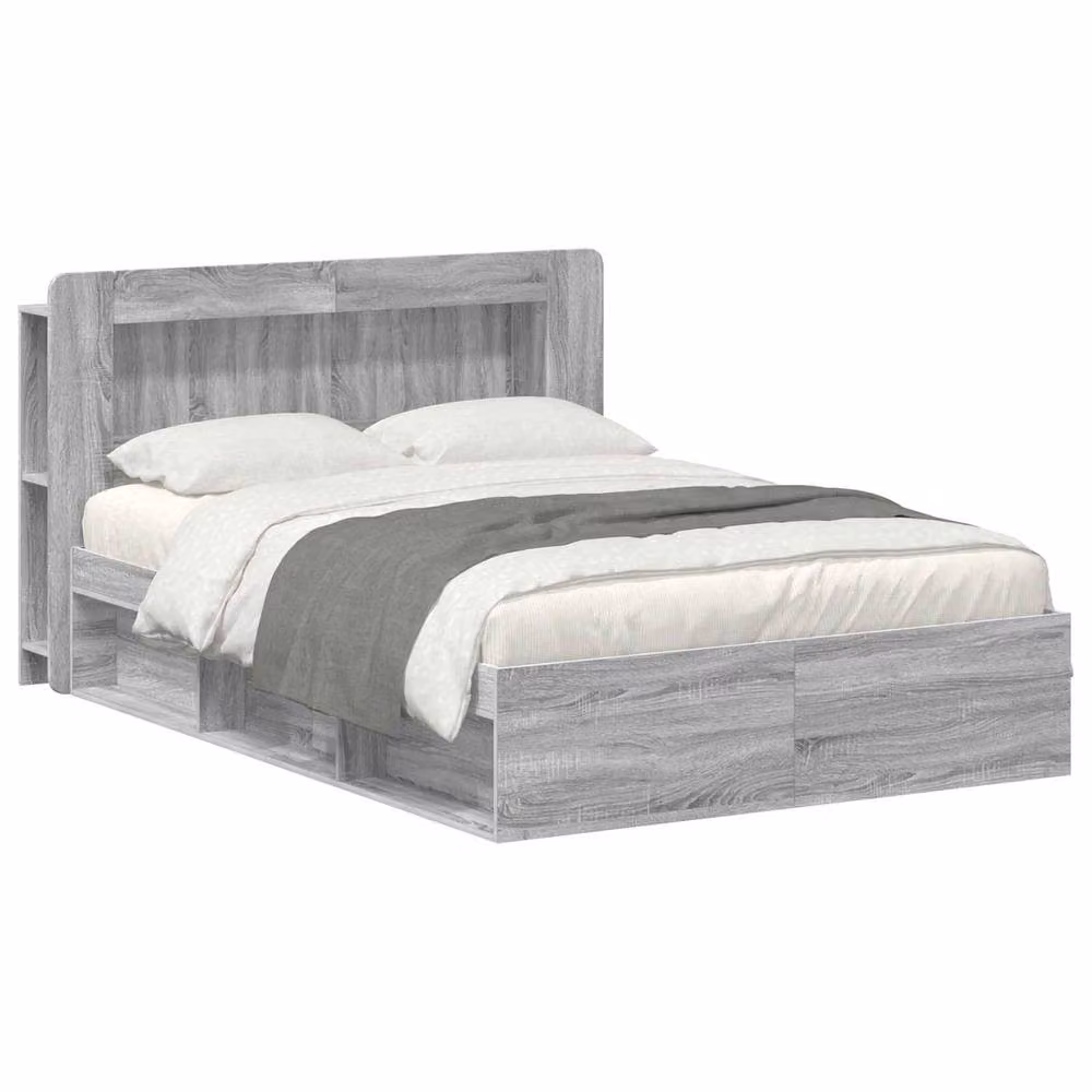 Berkfield Home Modern Bed Frame with Storage Drawers in Grey Sonoma, W/D/H: 160 x 200 cm, Engineered Wood – 2